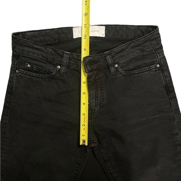 IRO EVASE Freddy Black Flare  Jeans Low Rise size 24 - Picture 6 of 11